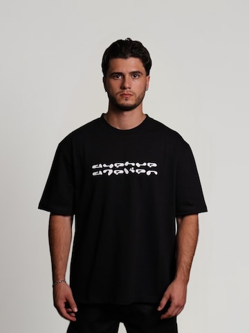 Avenue Atelier T-shirt 'Avenue Astro Oversized T-Shirt' i svart: framsida