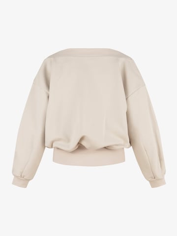 Sweat-shirt 'VALLURE' FEMSSY en beige