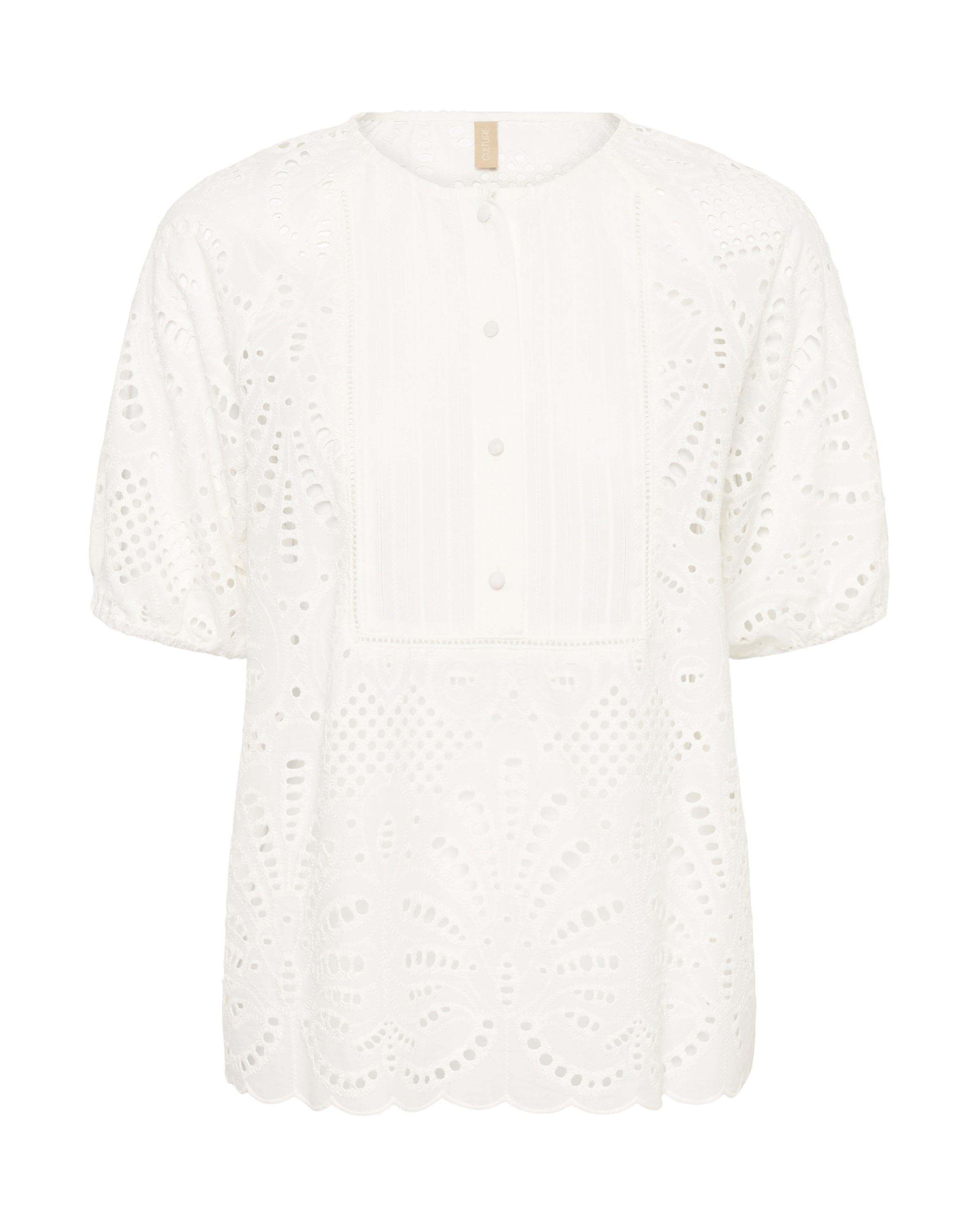 CULTURE Blouse 'CUAkeena' in Wit: voorkant
