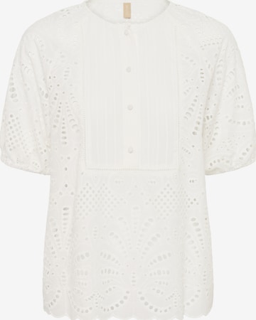 CULTURE - Blusa 'CUAkeena' en blanco: frente