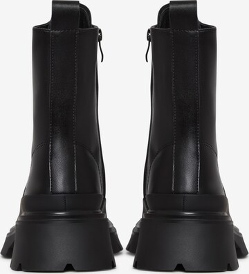 CESARE GASPARI Lace-Up Ankle Boots in Black