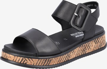 Rieker EVOLUTION Sandals in Black: front