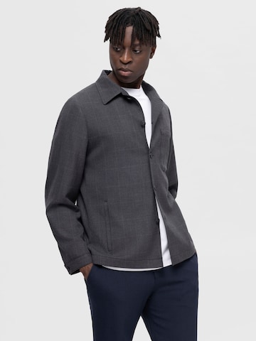 SELECTED HOMME Comfort fit Between-Season Jacket 'ROBERT' in Grey
