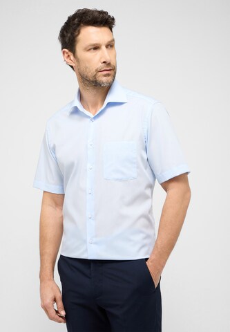 ETERNA Regular fit Overhemd in Blauw: voorkant