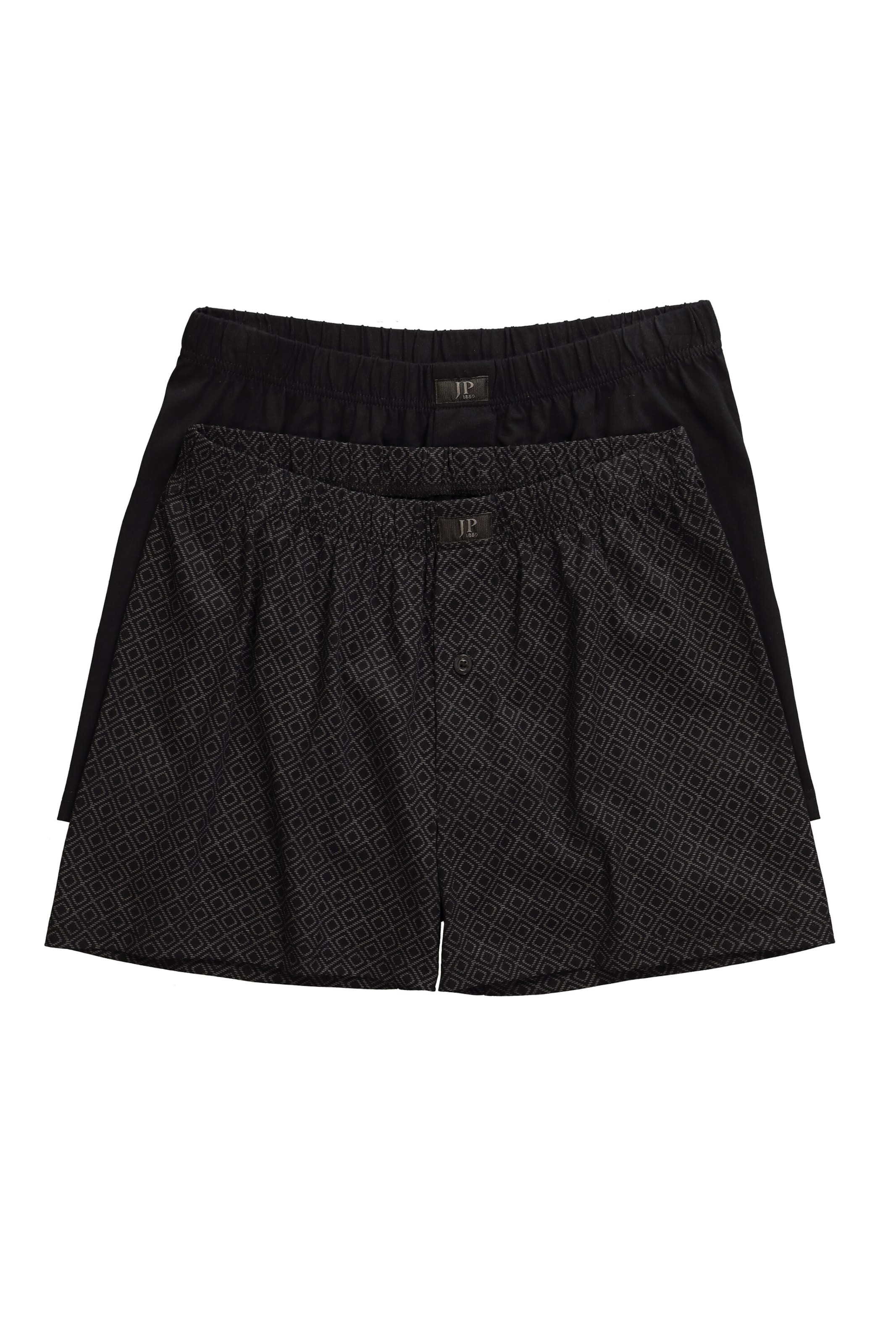 JP1880 Boxershorts in Zwart: voorkant