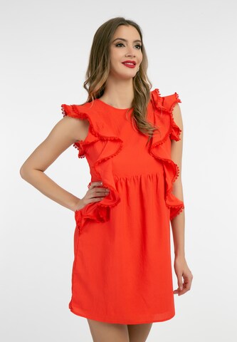 faina Dress in Red: front