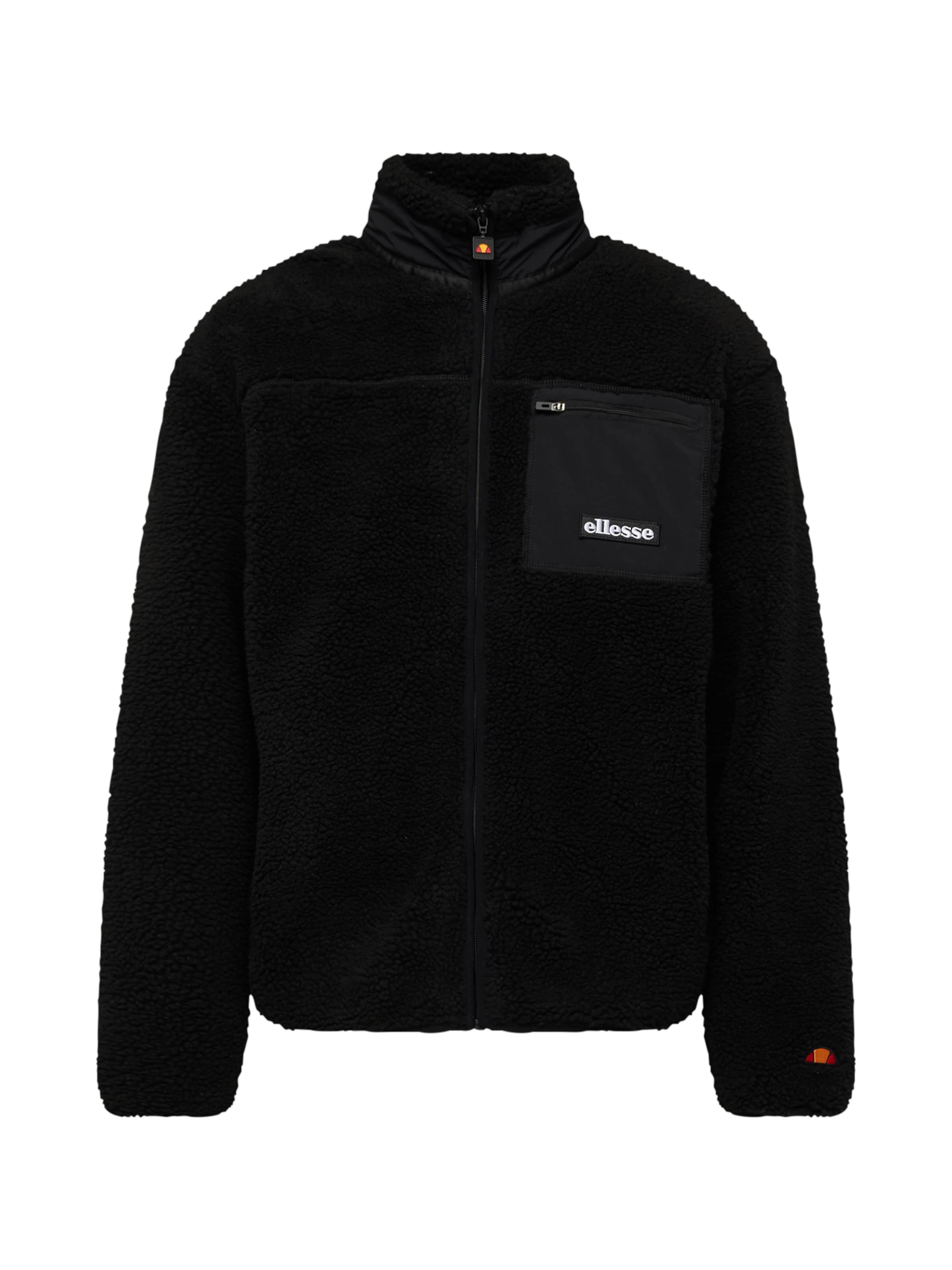 ELLESSE Fleece Jacket 'Este' in Black: front