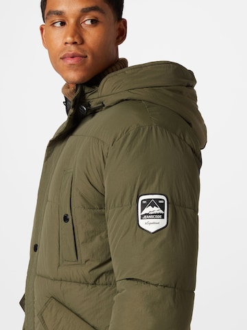 Parka de iarnă 'Gazelle' de la INDICODE JEANS pe verde