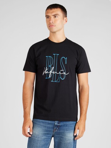 BLS HAFNIA T-Shirt 'Outline 2' in Schwarz: predná strana