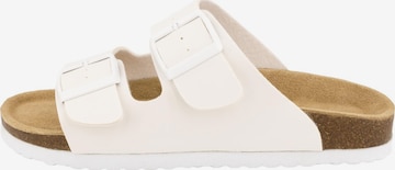SUPERSOFT by Indigo Mules 'Classic' in White: front