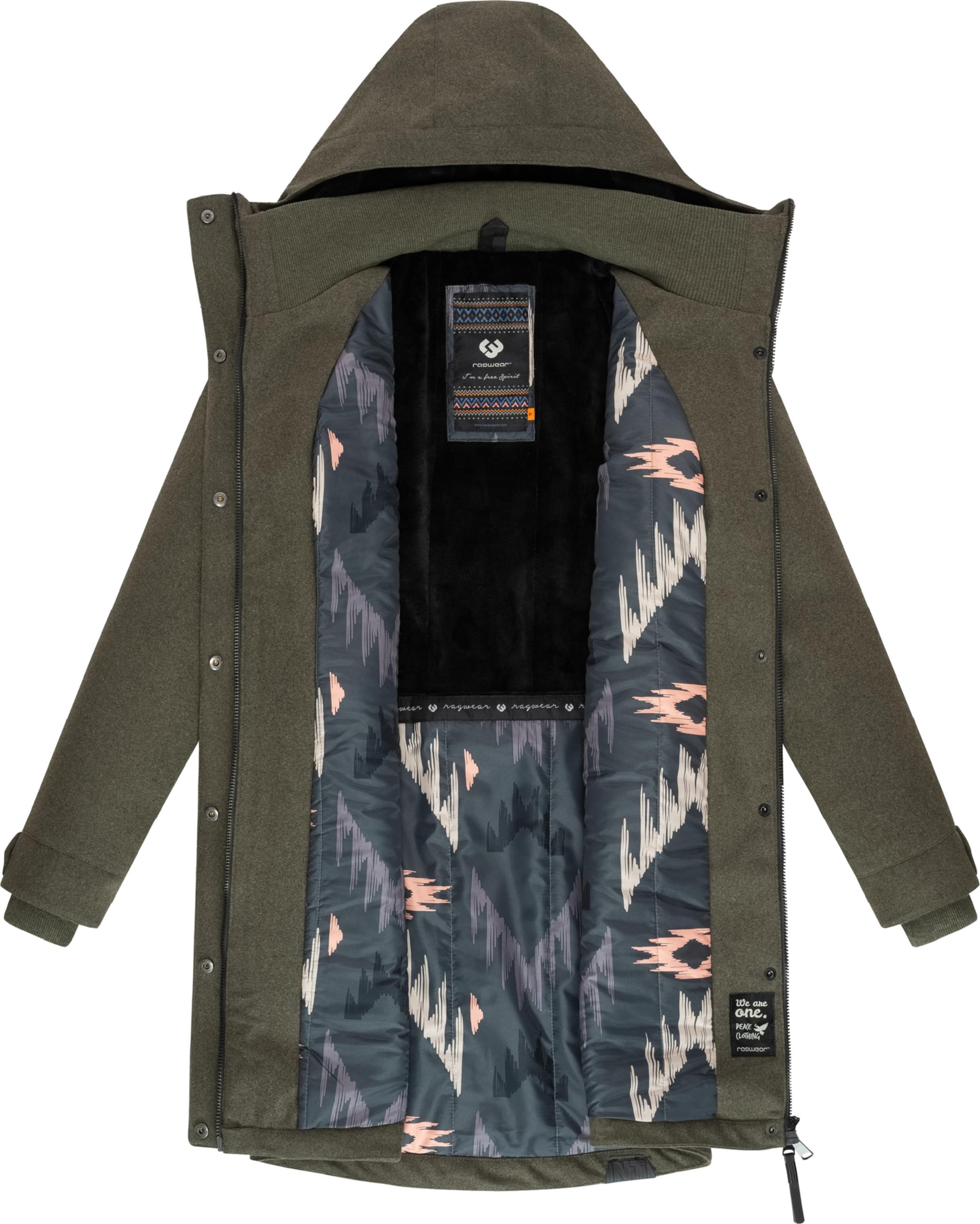 Ragwear Funktionsmantel 'Jannisa' in Grün