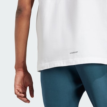 ADIDAS SPORTSWEAR Функционална тениска 'Z.N.E.' в бяло