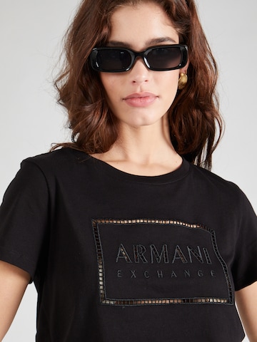 ARMANI EXCHANGE Majica | črna barva