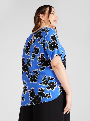 ONLY Carmakoma Blouse 'NOVA' in Blauw