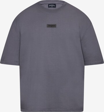 Dropsize T-shirt i grå: framsida