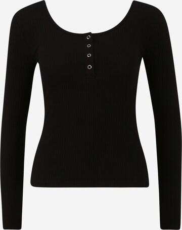 Pieces Petite Shirt 'KITTE' in Schwarz: predná strana