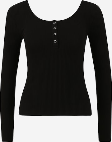 Pieces Petite Shirt 'KITTE' in Zwart: voorkant