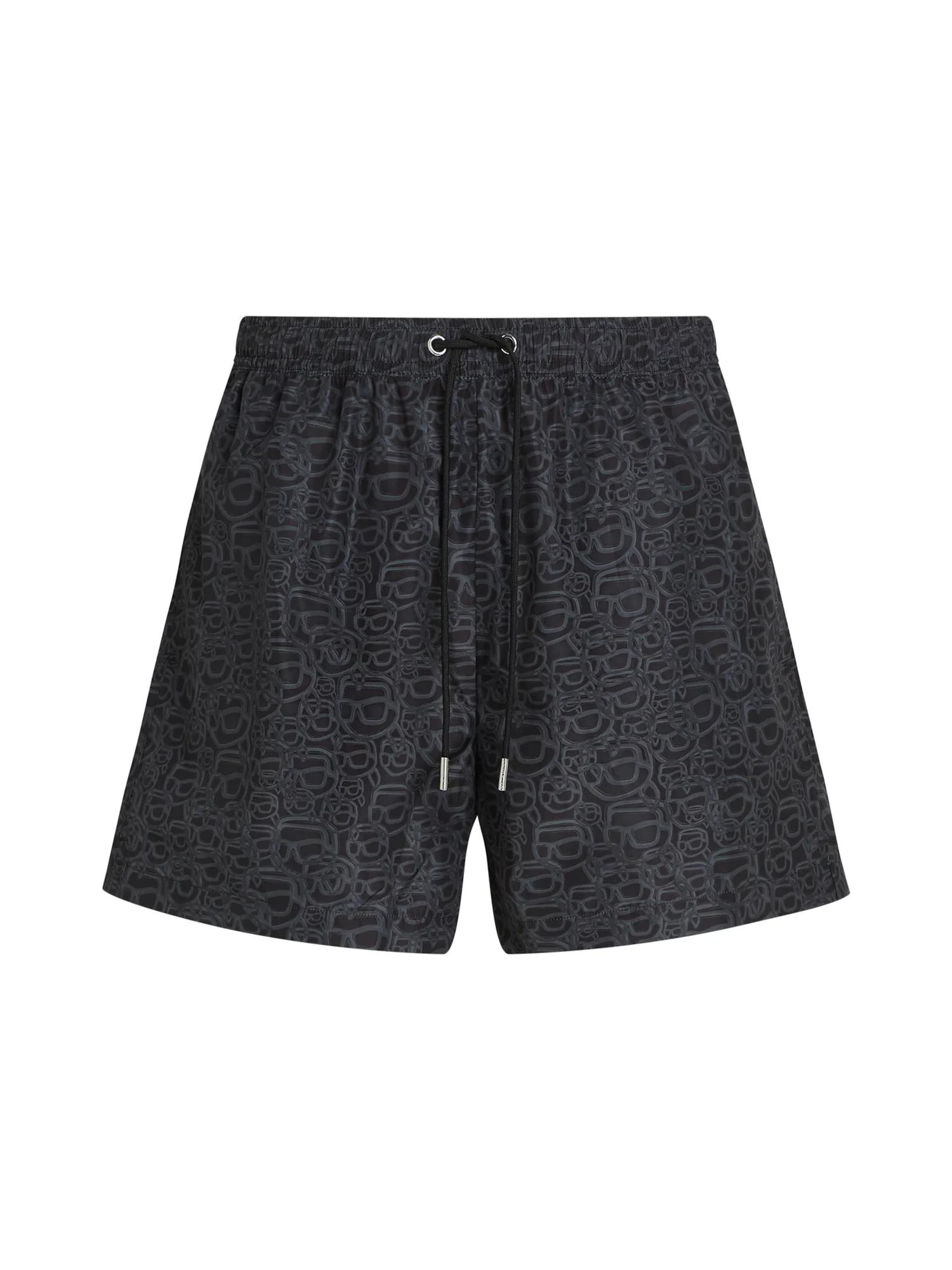 Karl Lagerfeld - Bermudas 'Ikon' en negro: frente