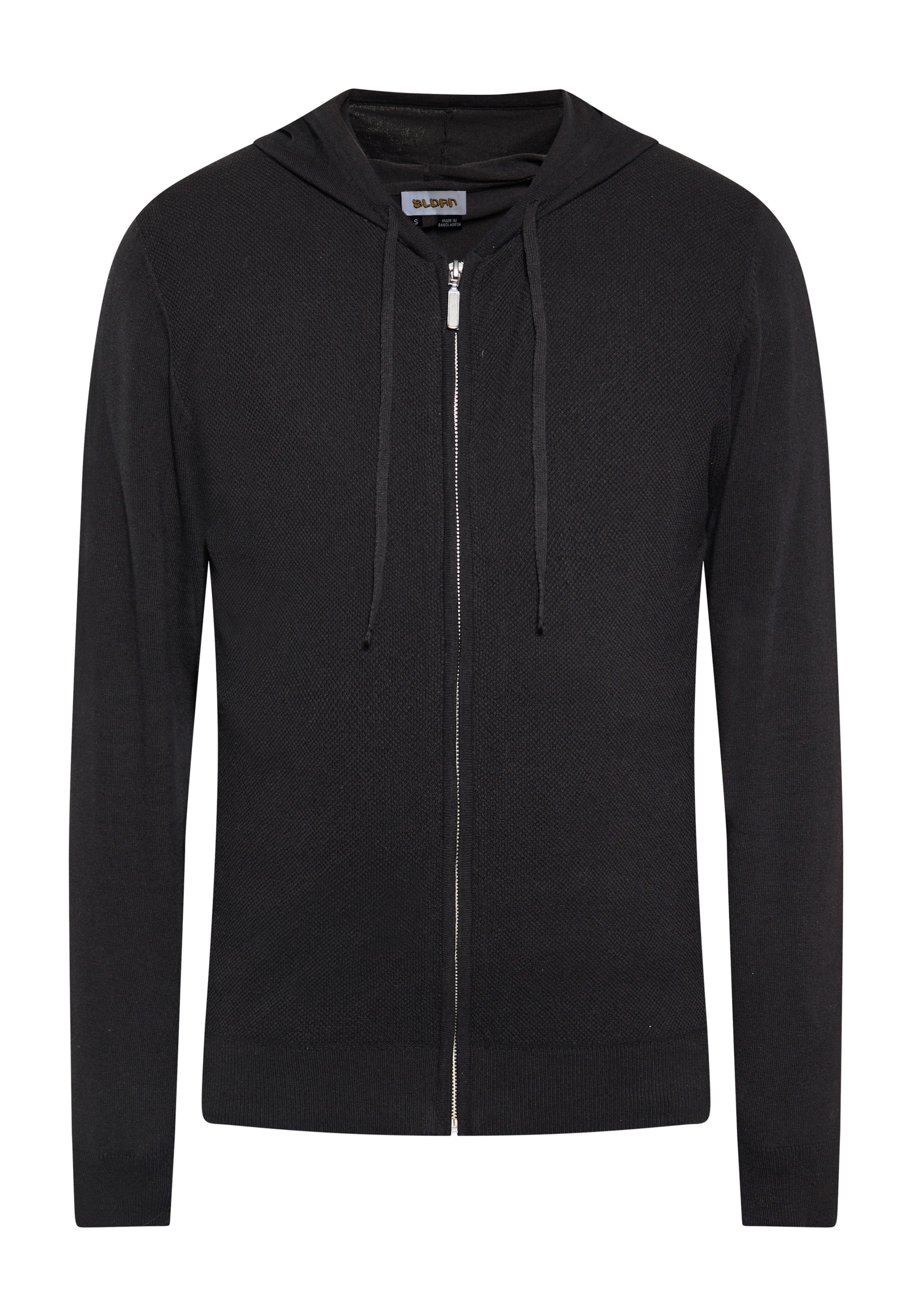 Geacă tricotată de la Sloan pe negru: față