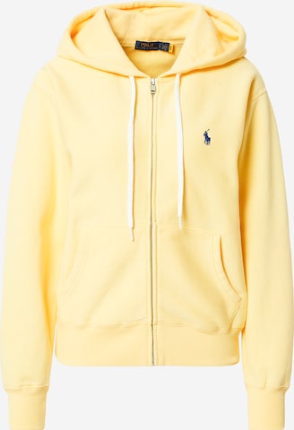 Polo Ralph Lauren - Sudadera con cremallera en amarillo: frente