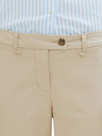 TOM TAILOR - Loosefit Pantalón chino en beige