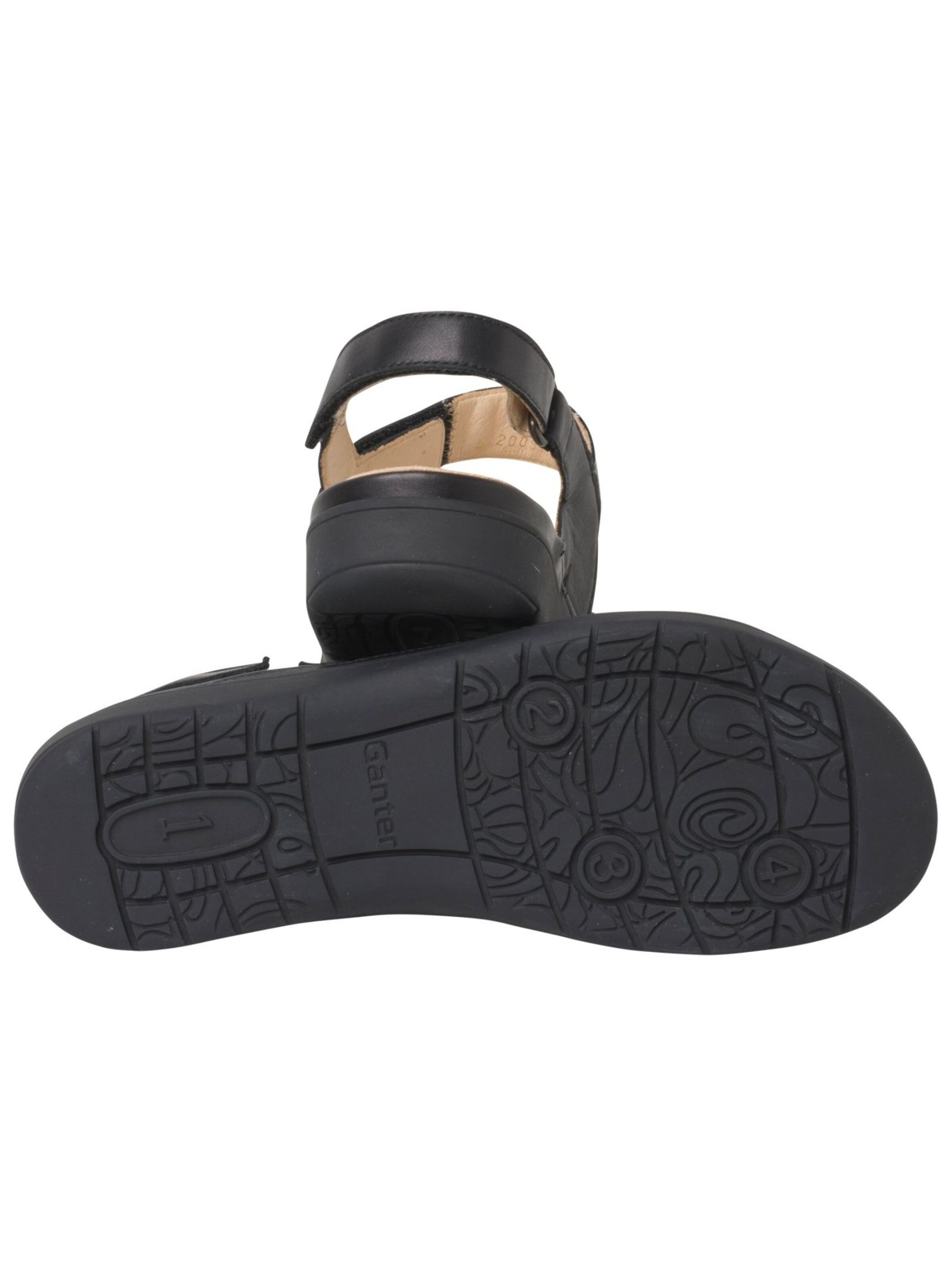 Ganter Strap sandal in Black