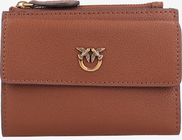 PINKO Wallet in Brown: front