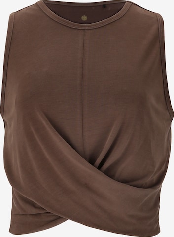 Athlecia Sports Top 'DIAMY  W' in Brown: front