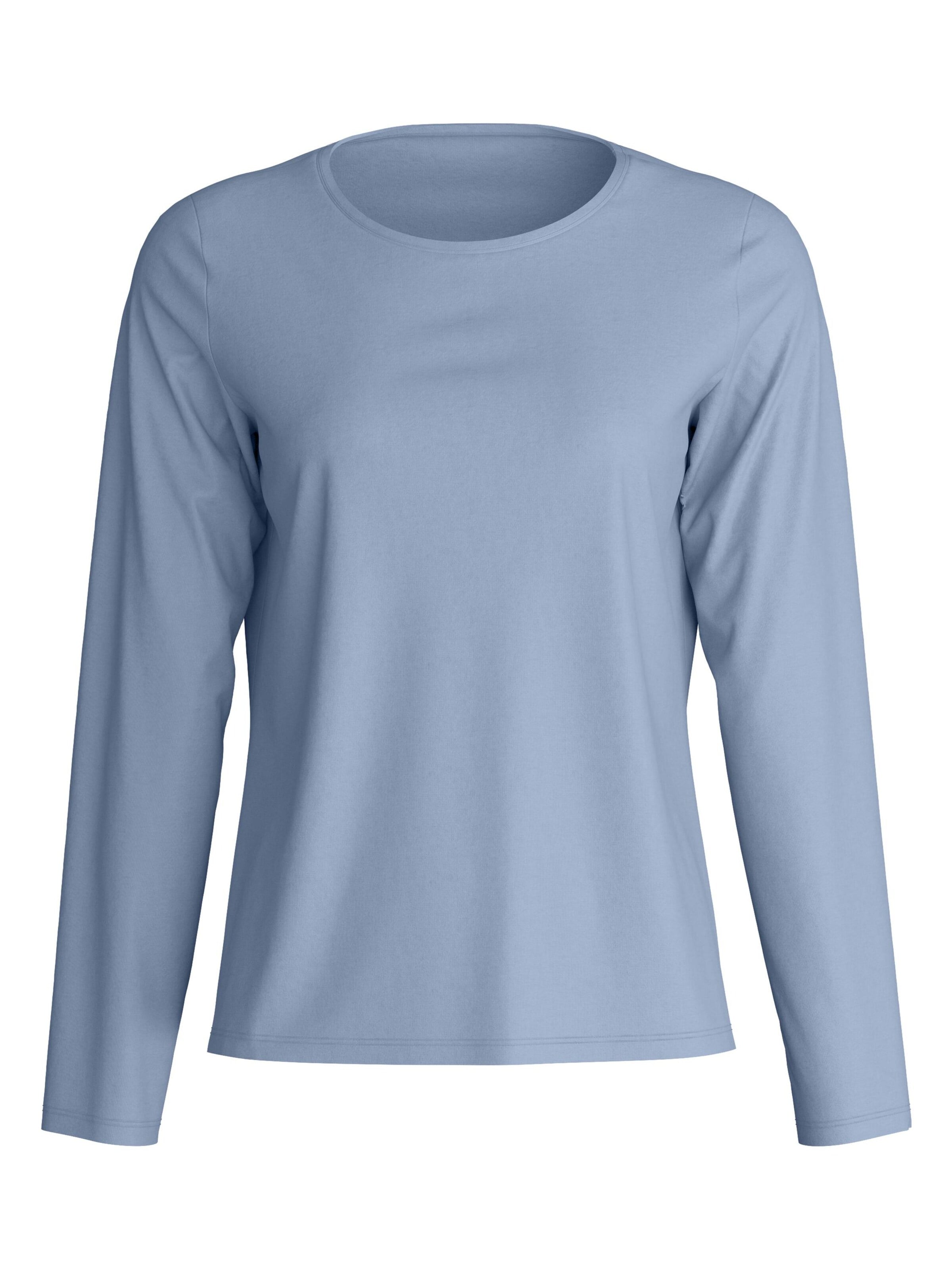 CALIDA Slaapshirt 'Favourites Arts' in Blauw: voorkant