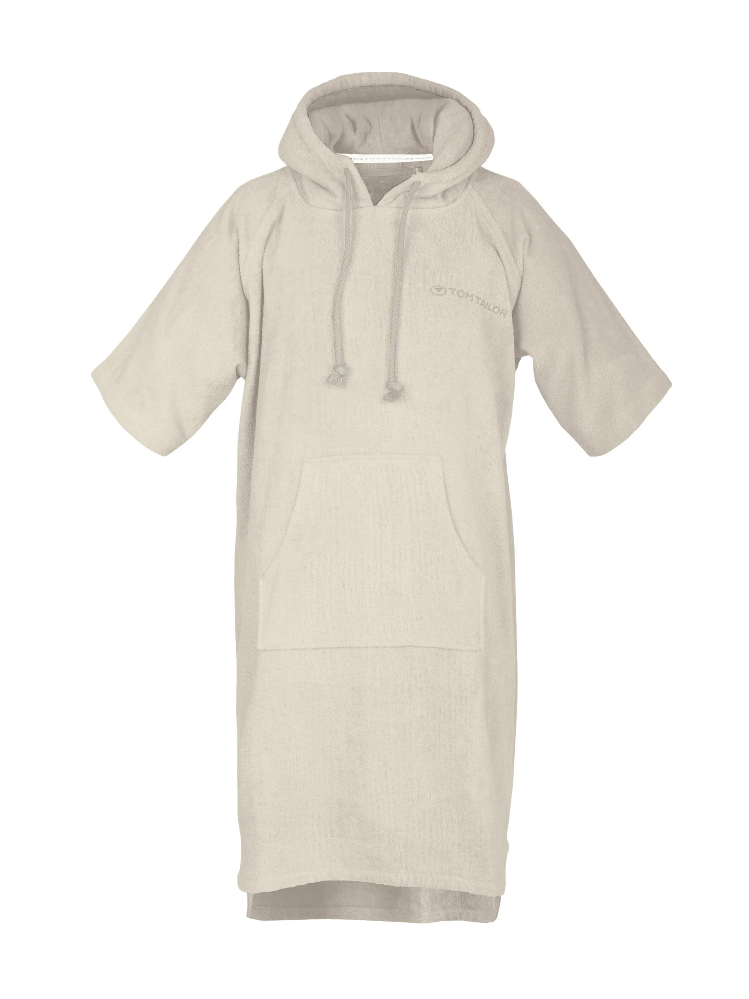 TOM TAILOR Bademantel lang‌‌‌‌‌ in Beige: Vorderseite