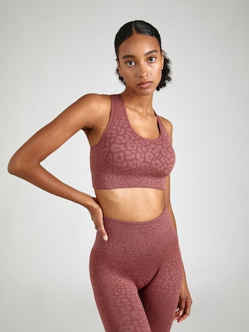 Bustier Soutien-gorge de sport HKMX en rose : devant