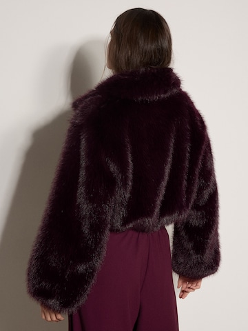 Veste bavaroise ' Kunstfelljacke ' Apricot en rouge