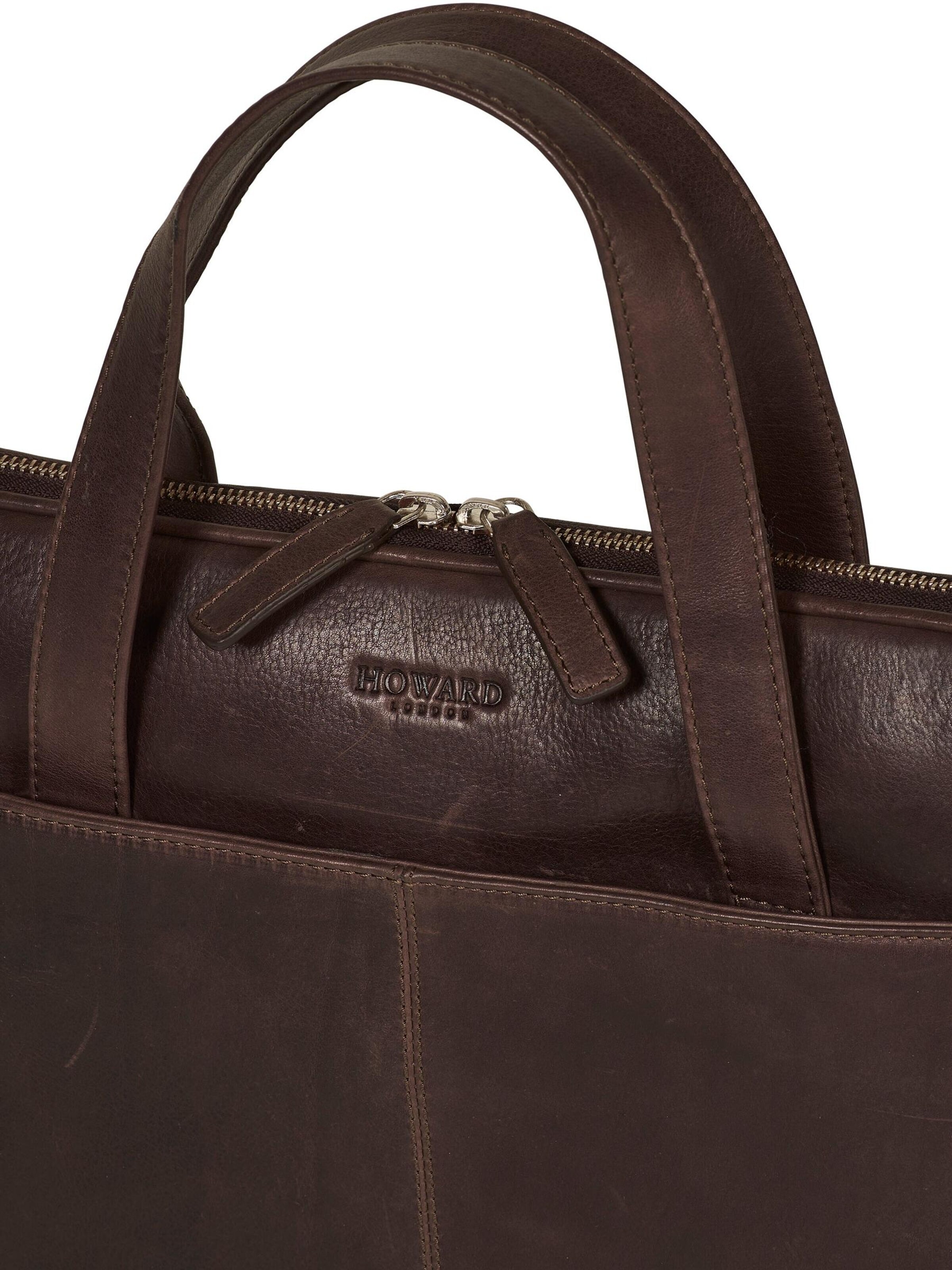 Howard London - Bolsa para portátil en marrón