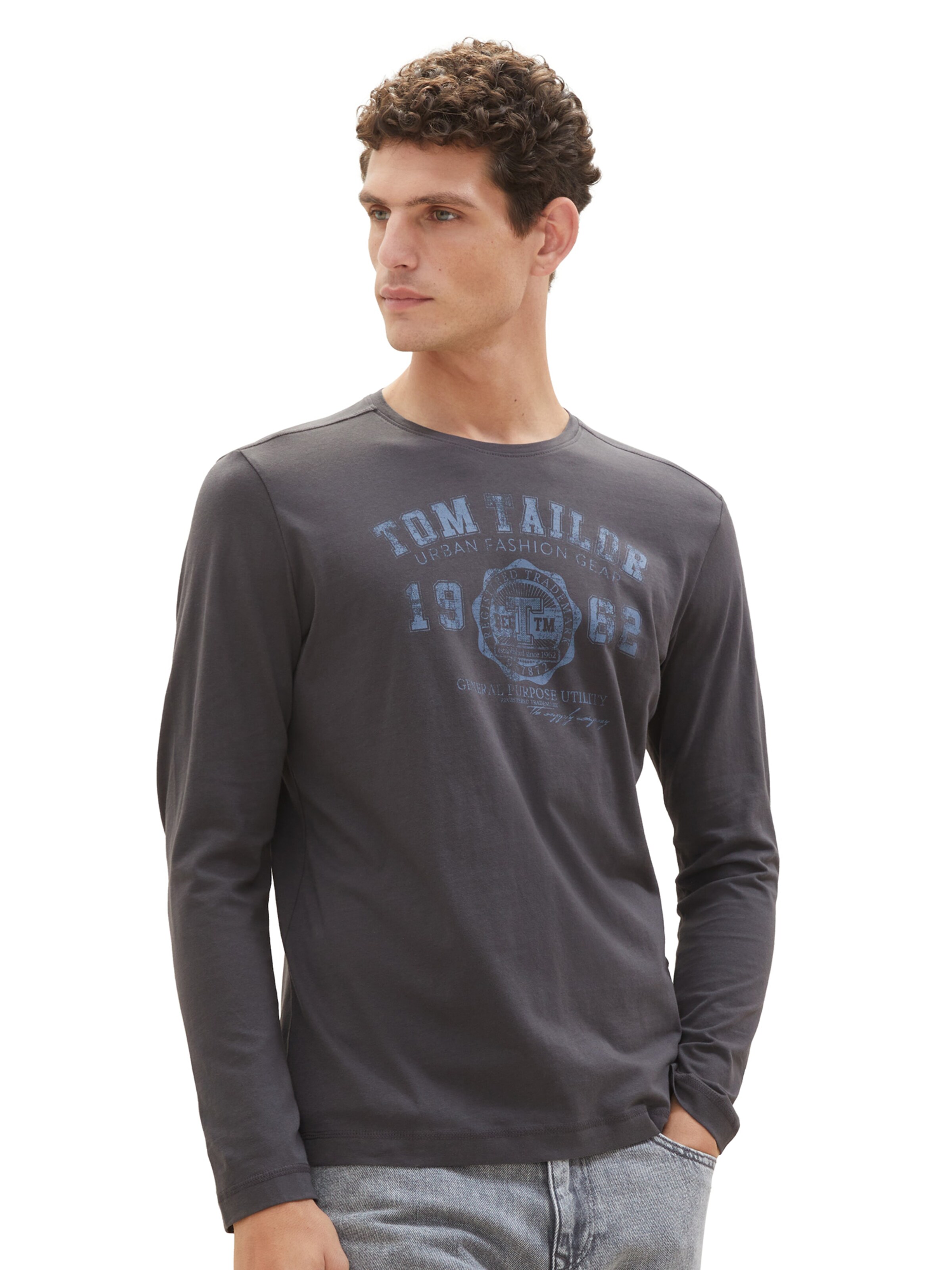 TOM TAILOR Tričko - Sivá: predná strana