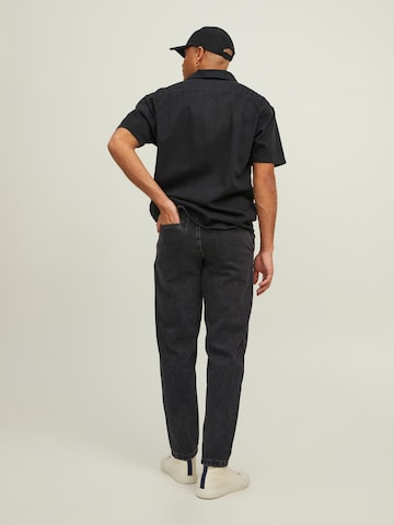 JACK & JONES Loose fit Pleated Jeans 'Bill' in Black