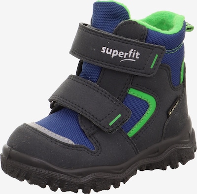 SUPERFIT Snow Boots 'Husky' in Cobalt blue / Graphite / Light grey / Neon green, Item view