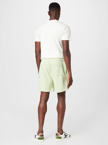 Abercrombie & Fitch Lużny krój Spodnie w kolorze zielony