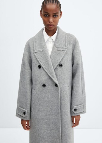 MANGO Between-Seasons Coat 'Gauguin' in Grey