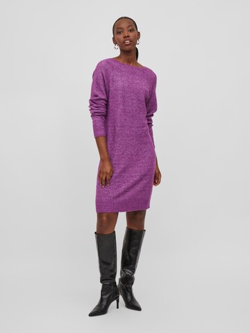 VILA Knitted dress 'Ella' in Purple