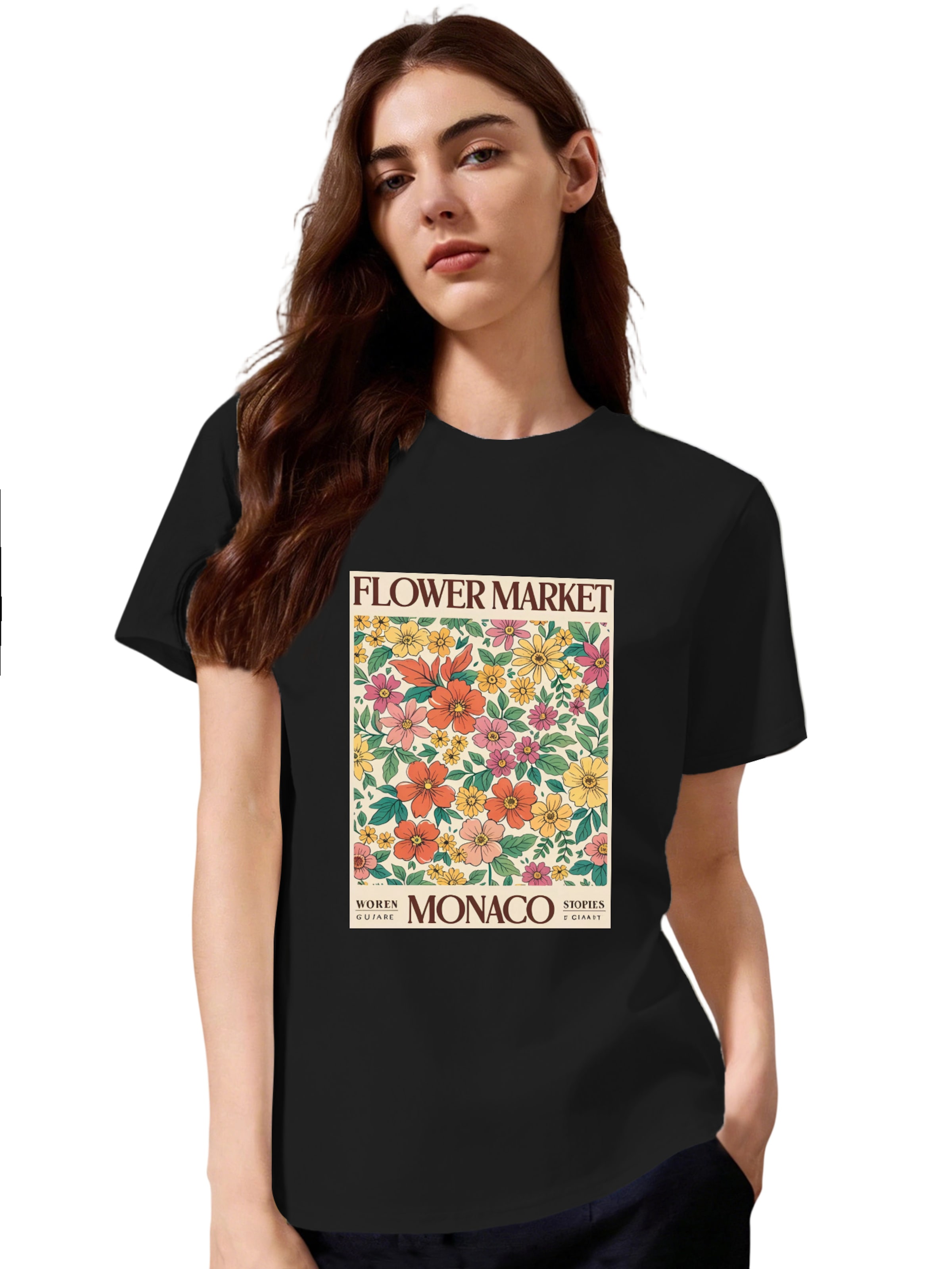 T-shirt GORHEY en noir : devant