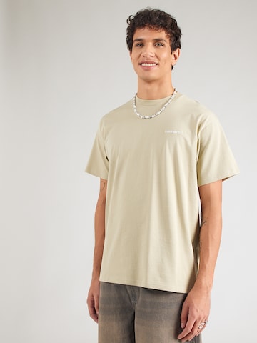 Carhartt WIP Tričko – béžová: přední strana