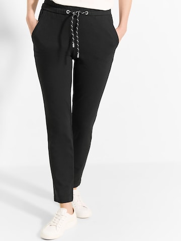 CECIL Slimfit Hose 'Tracey' in Schwarz: Vorderseite