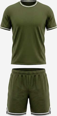 PANTONECLO - Chándal en verde: frente