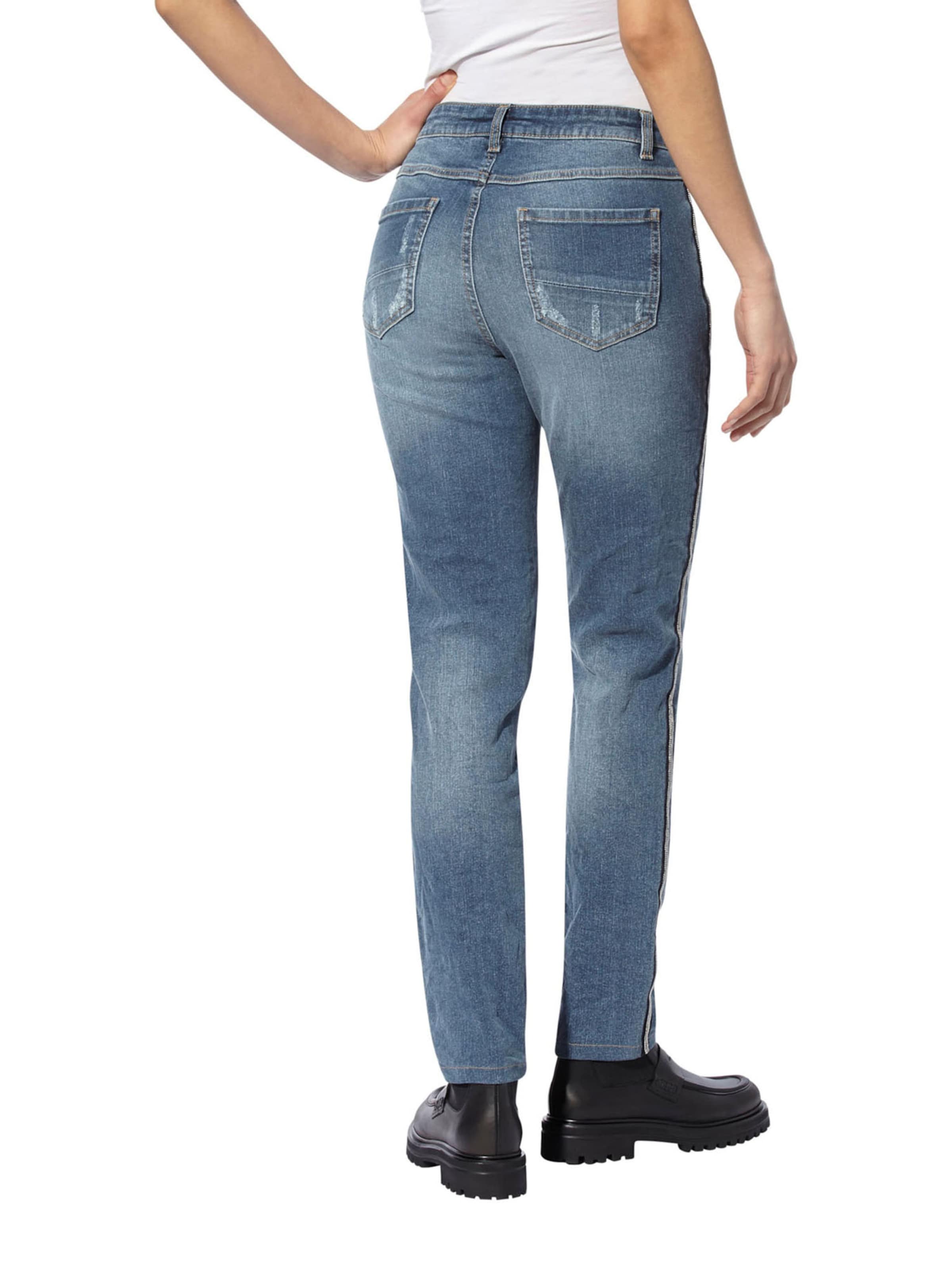 heine Slimfit Kavbojke | modra barva