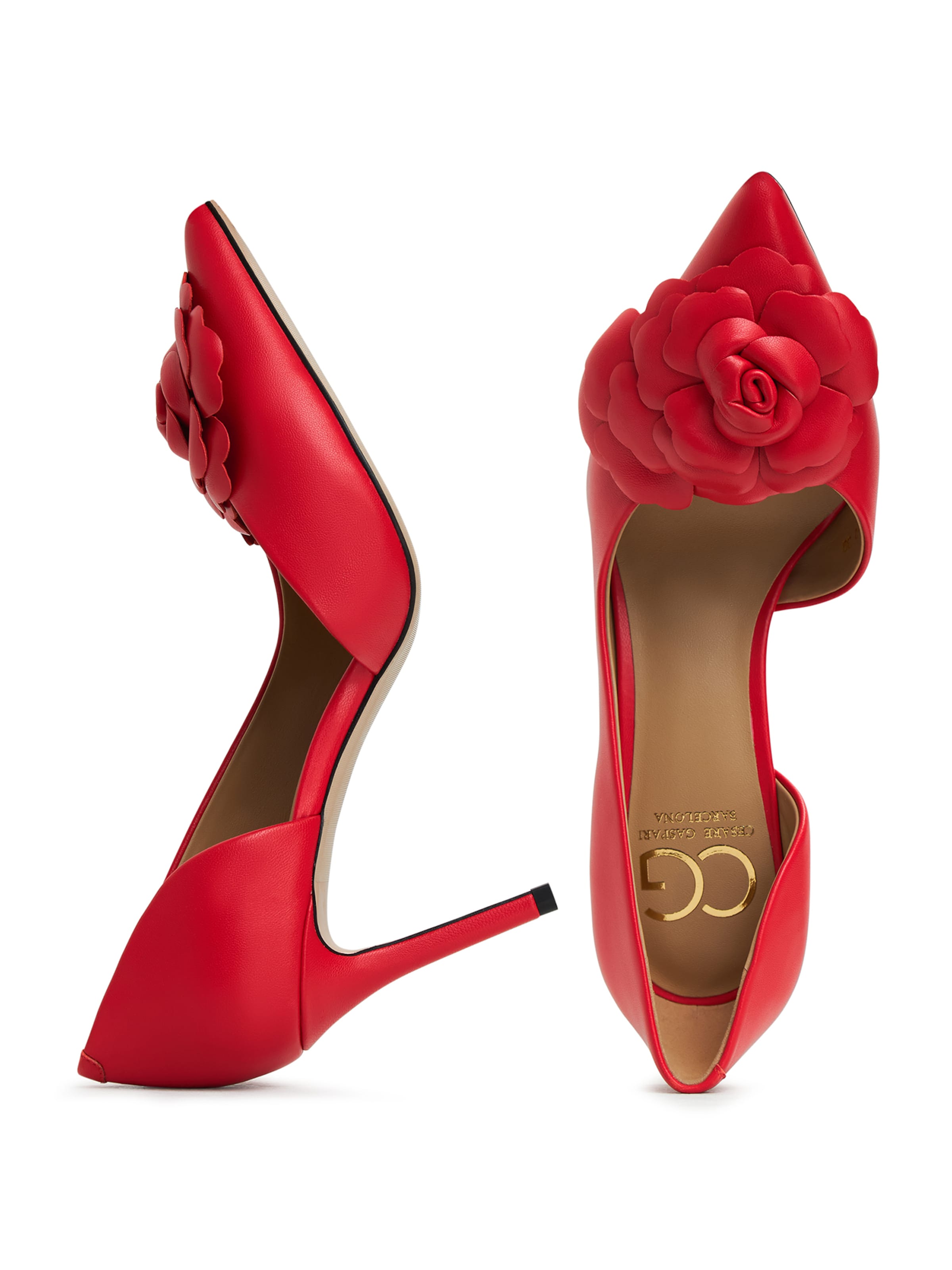 CESARE GASPARI Pumps in Rood