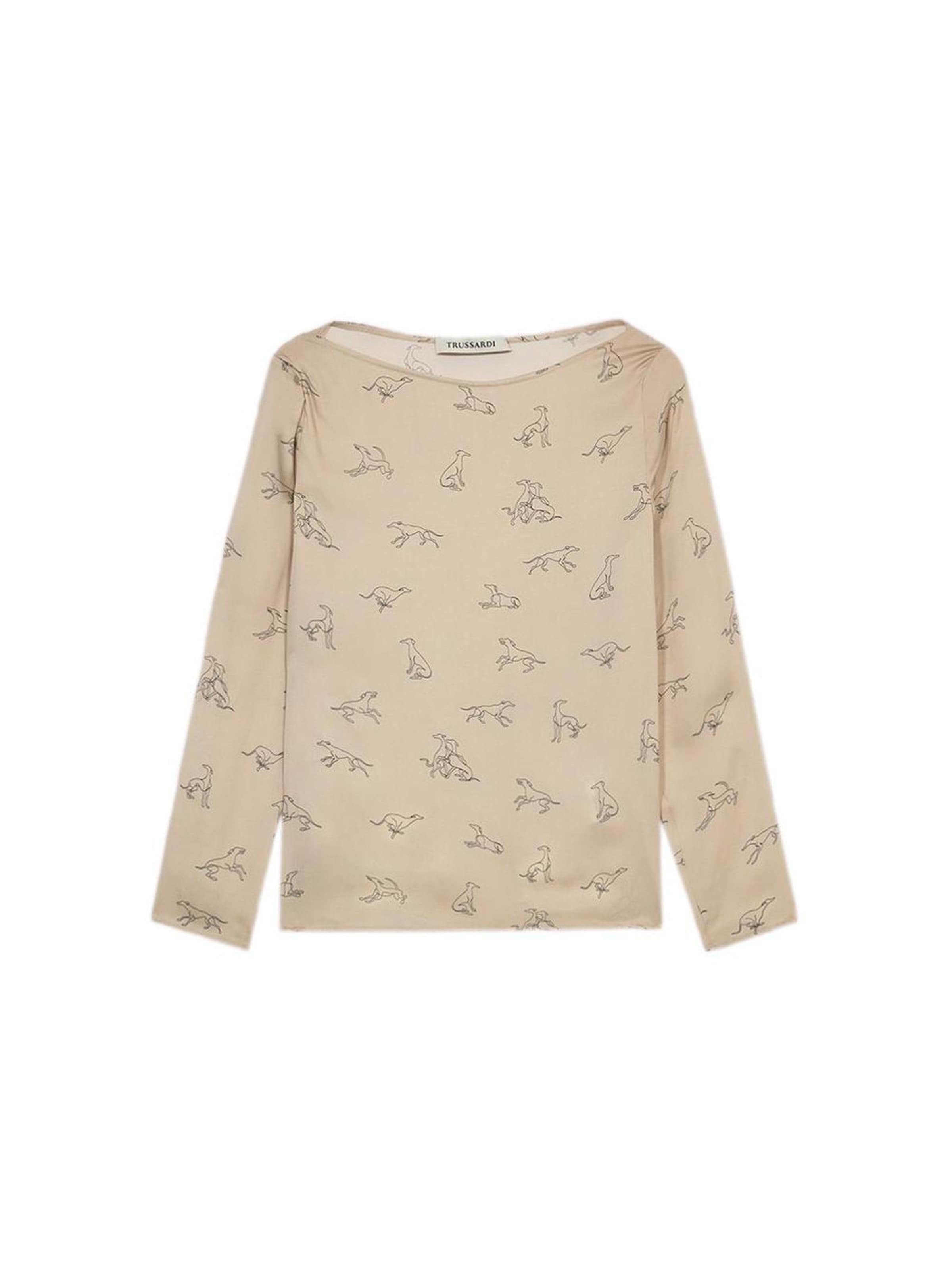 Chemisier Trussardi en beige : devant