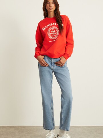 Sweat-shirt Grimelange en rouge