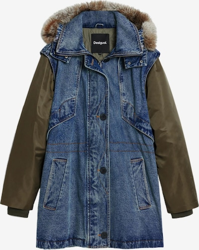 Parka de primăvară-toamnă Desigual pe albastru / verde, Vizualizare produs