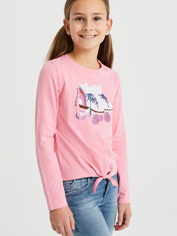 WE Fashion Shirt in Pink: front