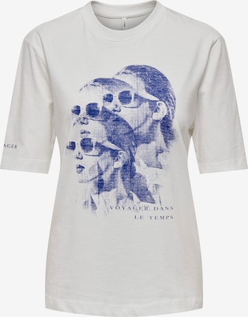 Maglietta 'ONLCAROL' di ONLY in bianco: frontale